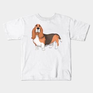 Basset Hound Dog Kids T-Shirt